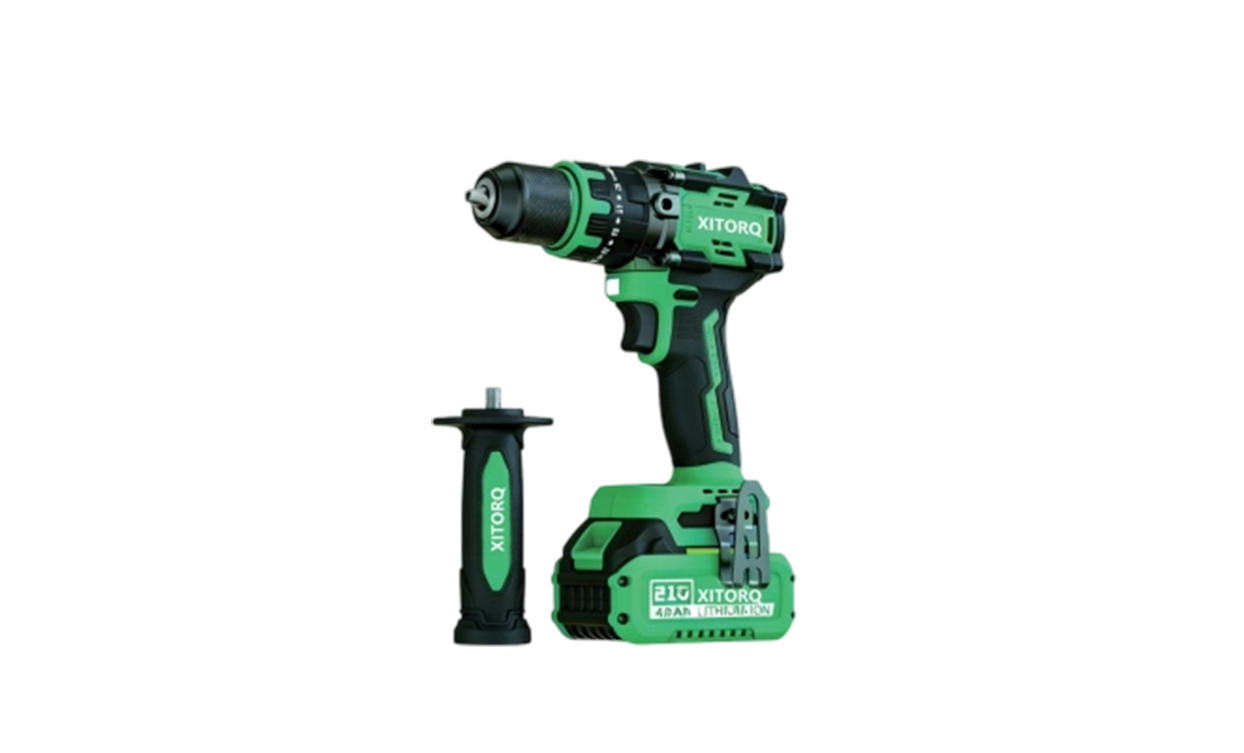 Máy khoan/bộ điều khiển búa không chổi than Lithium-Ion XJ.608 21V — Mô-men xoắn 100N·m, Kiểm soát chống giật ngược