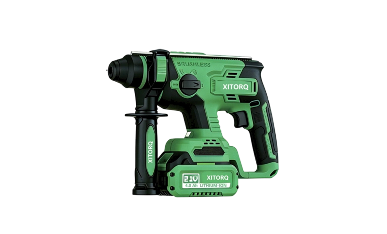 XJ.709 21V Máy búa quay không chổi than từ tính cao Lithium-Ion — Đầu cặp SDS-plus, Năng lượng tác động 1.7J