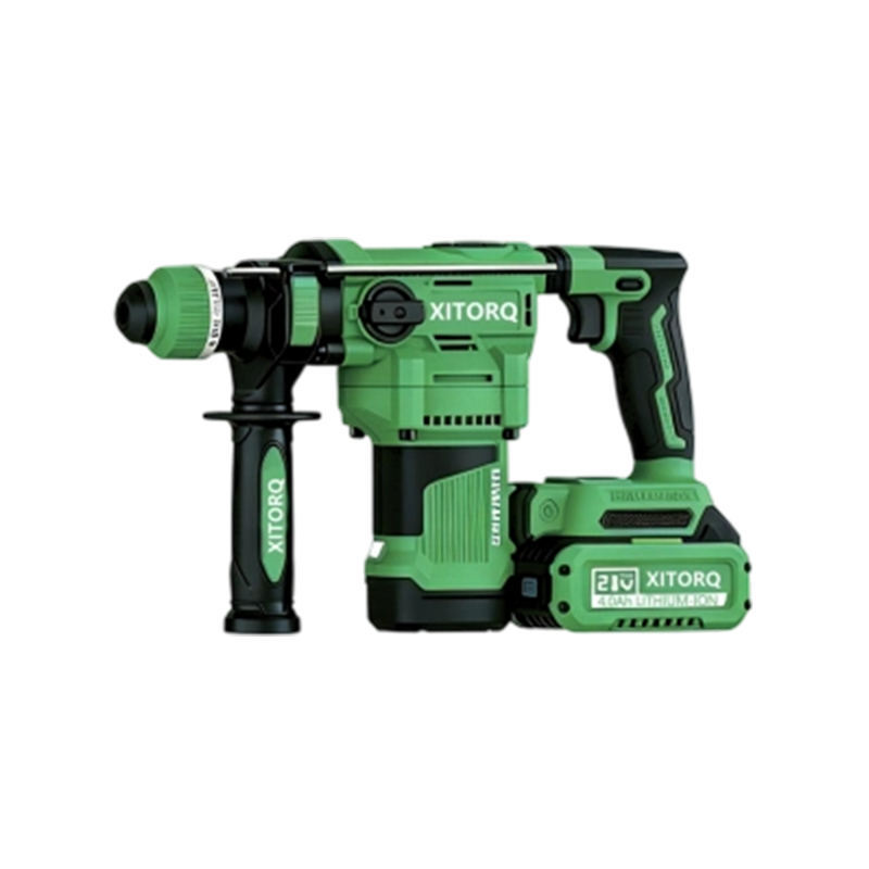 XJ.728 21V Máy búa quay không chổi than từ tính cao Lithium-Ion (hạng nặng) — Năng lượng tác động 2.8J cho vật liệu cứng XJ.728 21V Máy búa quay không chổi than từ tính cao Lithium-Ion (hạng nặng) — Năng lượng tác động 2.8J cho vật liệu cứng